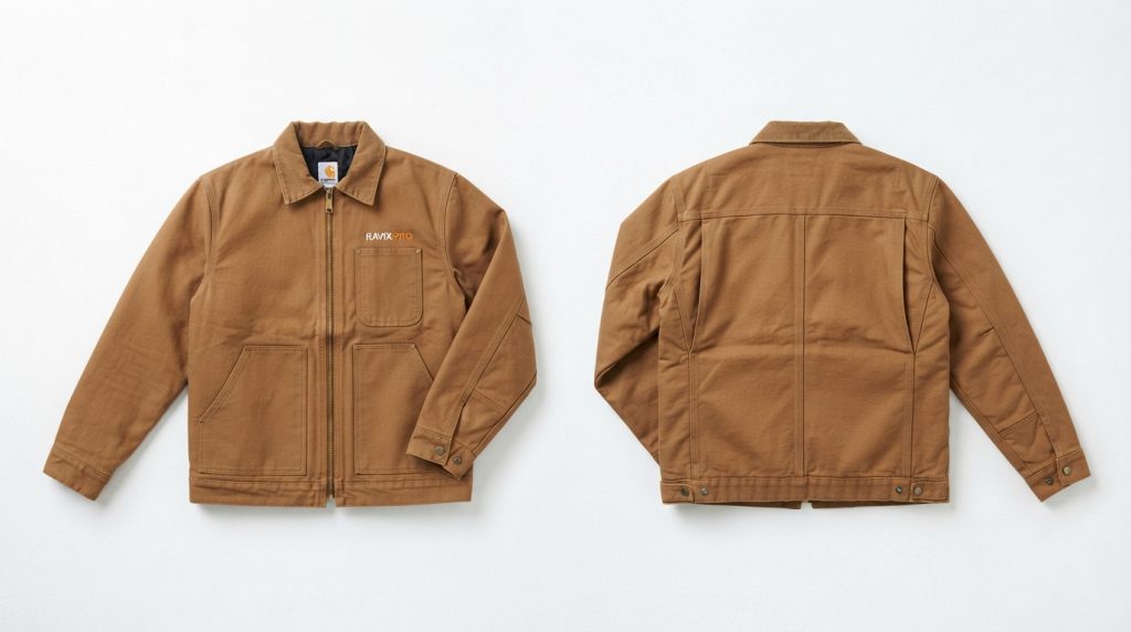 Clothing Manufacturer in Pakistan: Complete Guide for Global Brands Custom Tan Canvas Work Jacket – custom manufactured by Ravix Pro Industry, Sialkot, Pakistan