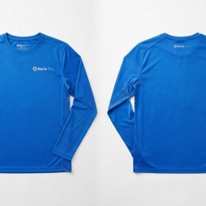 Custom Royal Blue Long Sleeve Performance Work Shirt – custom manufactured by Ravix Pro Industry, Sialkot, Pakistan