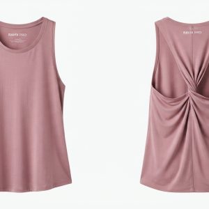 Custom Dusty Rose Athletic Tank Top – custom manufactured by Ravix Pro Industry, Sialkot, Pakistan