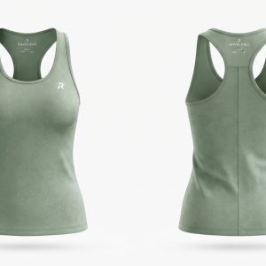 Custom Sage Green Athletic Tank Top – custom manufactured by Ravix Pro Industry, Sialkot, Pakistan